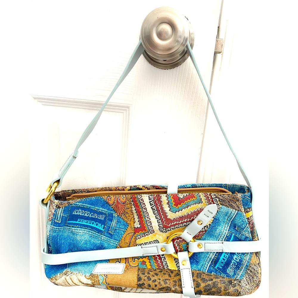 Vintage Roberto Cavalli pattern handbag